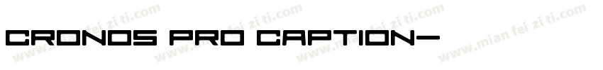 Cronos Pro Caption字体转换